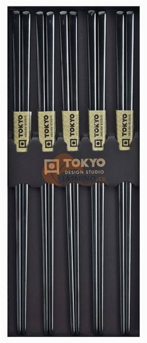 Obrázek k výrobku 5210 - TOKYO DESIGN hůlky černé dřevo 5par