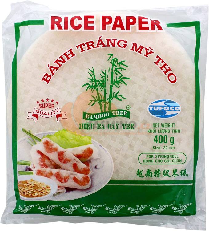 Obrázek k výrobku 2123 - TUFOCO Rýžový papír na jarní závitky My Tho 400g