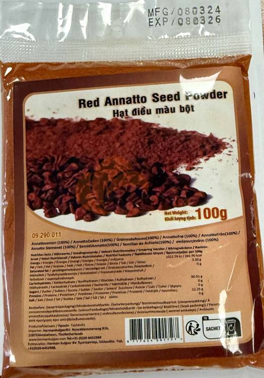 Obrázek k výrobku 5305 - VIETNAM Červený annatový prášek 100g