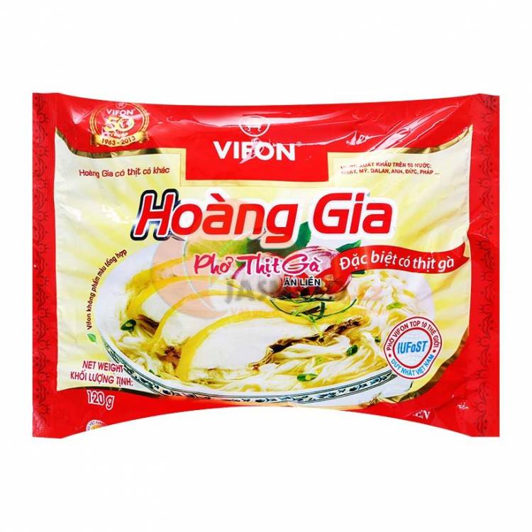 Obrázek k výrobku 2428 - VIFON HOANG GIA instant. nudlová polévka kuřecí pho 120g