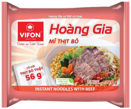 Obrázek k výrobku 2414 - VIFON HOANG GIA instant. nudlová polévka hovězí 120g