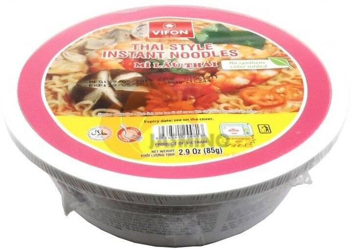 Obrázek k výrobku 4538 - VIFON instantní nudle Lau Thai v mísce 85g