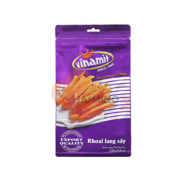 Obrázek k výrobku 3219 - VINAMIT Susené sladké brambory chipsy 250g