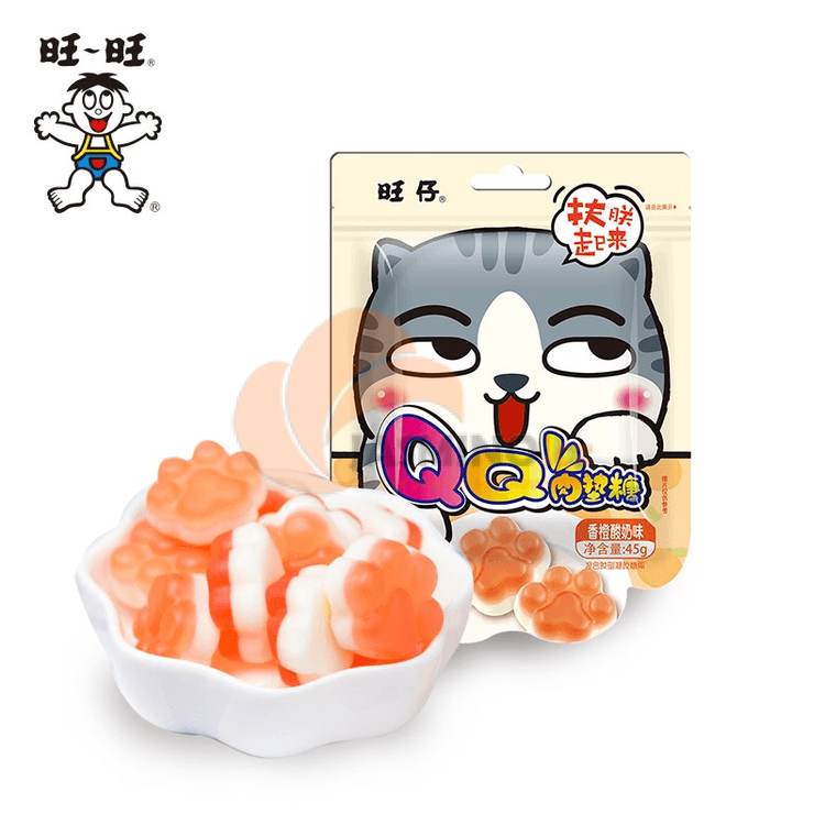 Obrázek k výrobku 3394 - WANT WANT Pomerančový jogurt jemný bonbon Cat