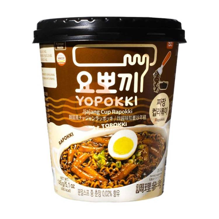 Obrázek k výrobku 6648 - YOPOKKI Inst. rýž. koláčky s ramen Jjajang 145g