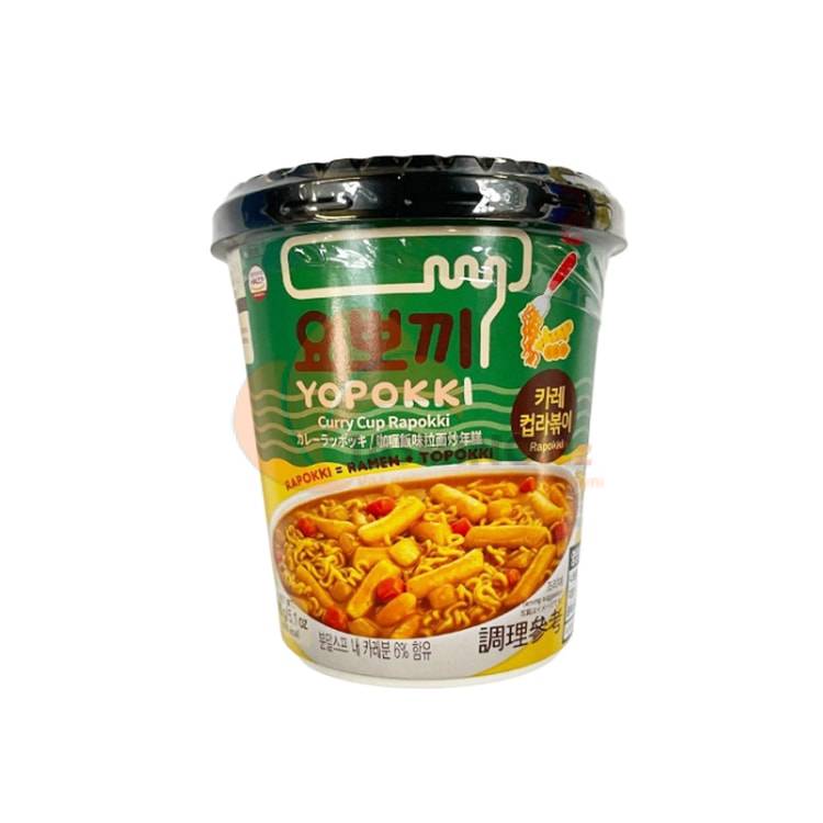 Obrázek k výrobku 6647 - YOPOKKI Inst. rýž. koláčky s ramen příchutí kari 145g