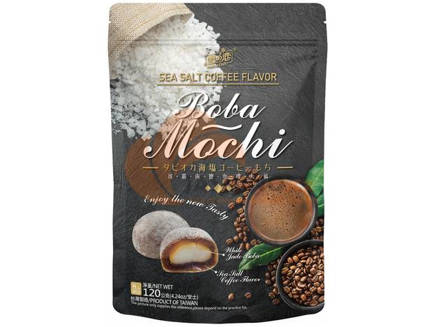 Obrázek k výrobku 7742 - YUKI & LOVE Mochi s tapiokovými perličkami, příchutí kávy a mořské soli 120g