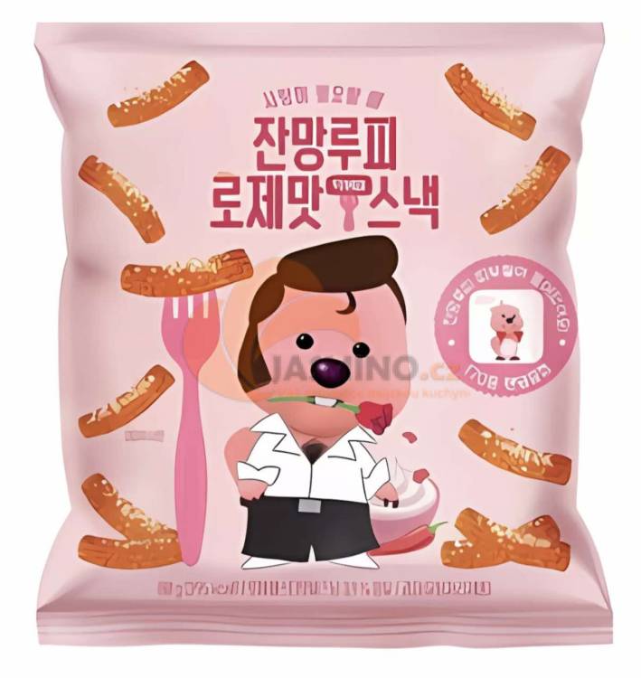 Obrázek k výrobku 7556 - ZANMANG Rose Tteokbokki Chips 80g