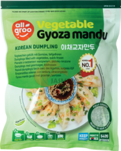 Obrázek k výrobku 6286 - ALLGROO Knedlík se zeleninou, Gyoza 540g (40 x 13,5g)