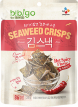 Obrázek k výrobku 2346 - BIBIGO rýžové chipsy z mořských řas pálivé 20g