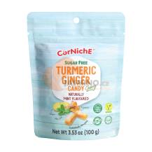 Obrázek k výrobku 7836 - CORNICHE Žvýkací bonbóny s kurkumou a zázvorem s mátovou příchutí 100g