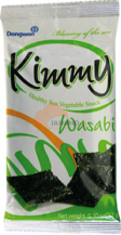 Obrázek k výrobku 2349 - DONGWON Kimmy mořské řasy na snackování s příchutí wasabi 2,7g