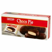 Obrázek k výrobku 4570 - EURO Choco Pie s bílým krémem 156g - 6*26g