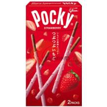 Obrázek k výrobku 6634 - GLICO Pocky sušenková tyčinka Tsubu-Tsubu Strawberry 55g