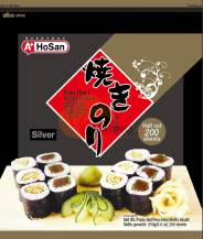 Obrázek k výrobku 6318 - HOSAN Sushi Nori Silver půlené 260g