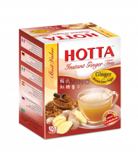 Obrázek k výrobku 5761 - HOTTA Instantní zázvorový čaj s hnědým třtinovým cukrem 110g