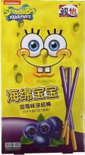 Obrázek k výrobku 2319 - JUNYI Spongebob borůvková čokoládová tyčinka 48g