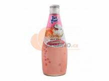 Obrázek k výrobku 5987 - JUS COOL Kokosový mléčný nápoj s příchutí jahodovou s zelé 290ml
