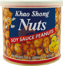Obrázek k výrobku 2386 - KHAOSHONG obalené arašídy s příchutí sój. omáčky 140g