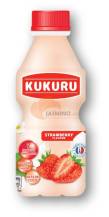 Obrázek k výrobku 6923 - KUKURU Jahodová šťáva s jogurtem a želé 280ml