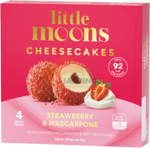 Obrázek k výrobku 7547 - LITTLE MOONS Mochi ledové tvarohové koláče Jahoda a Mascarpone 120g