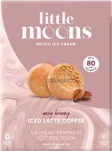 Obrázek k výrobku 6684 - LITTLE MOONS Zmrzlina Mochi - ledová latte káva, snadno svěží 192g