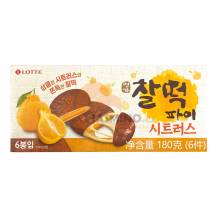 Obrázek k výrobku 7278 - LOTTE Citrusový čokoládový rýžový koláč 180G (6X30g)