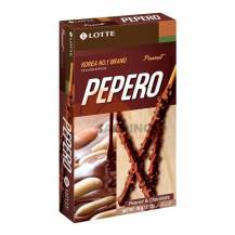 Obrázek k výrobku 5058 - LOTTE PEPERO Arašídové a čokoládové tyčinky 36g