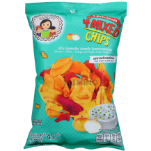 Obrázek k výrobku 6073 - MAE NAPA 4 Smíšené chipsy s příchutí zakysané smetany a cibule 45 g