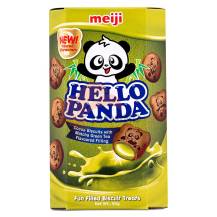 Obrázek k výrobku 6577 - MEIJI HELLO Panda sušenky příchutí matcha 45g