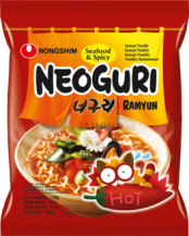 Obrázek k výrobku 2478 - NONGSHIM NEOGURI instant. nudlová polévka s mořskými plody pálivá 120g