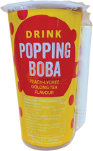 Obrázek k výrobku 7497 - OBOBA Popping perličkový čaj, čaj oolong z broskve a liči 425ml