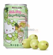 Obrázek k výrobku 7555 - RED SAKURA Hello Kitty Hroznový perličkový čaj 310ml
