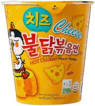 Obrázek k výrobku 7516 - SAMYANG Buldak Instant. nudle kuřecí se sýrem (kelímek) 80g