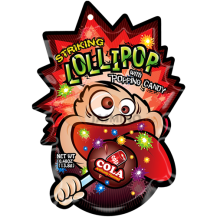 Obrázek k výrobku 7334 - STRIKING lízátko s Candy Popping - cola - strip 13,8g