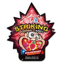 Obrázek k výrobku 7328 - STRIKING Popping Candy - Jahoda - Strip 15g