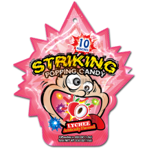Obrázek k výrobku 7330 - STRIKING Popping Candy - Liči - Strip 15g