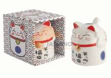 Obrázek k výrobku 7829 - TOKYO DESIGN Dárková Hrnků Kawaii s motivem štěstí kočky modrá 350ml