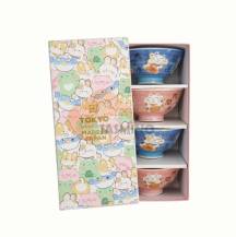 Obrázek k výrobku 7825 - TOKYO DESIGN Kawaii misky Lucky Cat modré/růžové B 4 ks