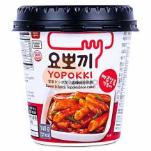Obrázek k výrobku 5366 - YOPOKKI Instantní rýžoké tabulky příchutí sladká palivá omáčka 140g